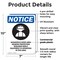 Signmission Hazardous Noise Area OSHA Notice Sign, Plastic, 7in W x 10in L, 2PK OS-2PACK-NS-P-710-V-13323 - alternate 2